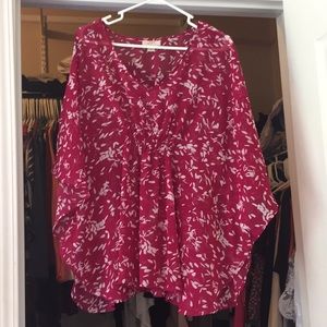 LOFT, Size M floral blouse